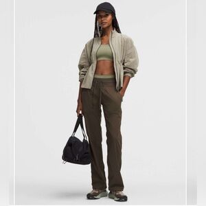 Lululemon Dance Studio Mid-Rise Pant Regular Olive Brown (US 4)